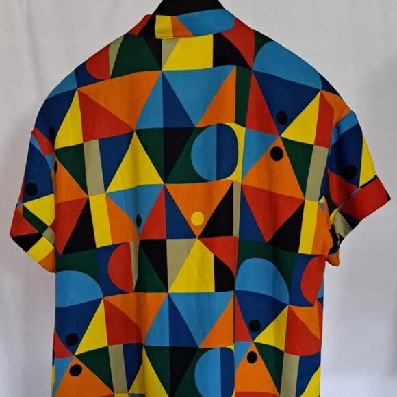 Simons Multicolor Geometric Blouse - Picture 3 of 7
